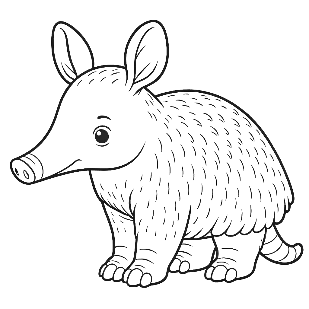 aardvark coloring pages