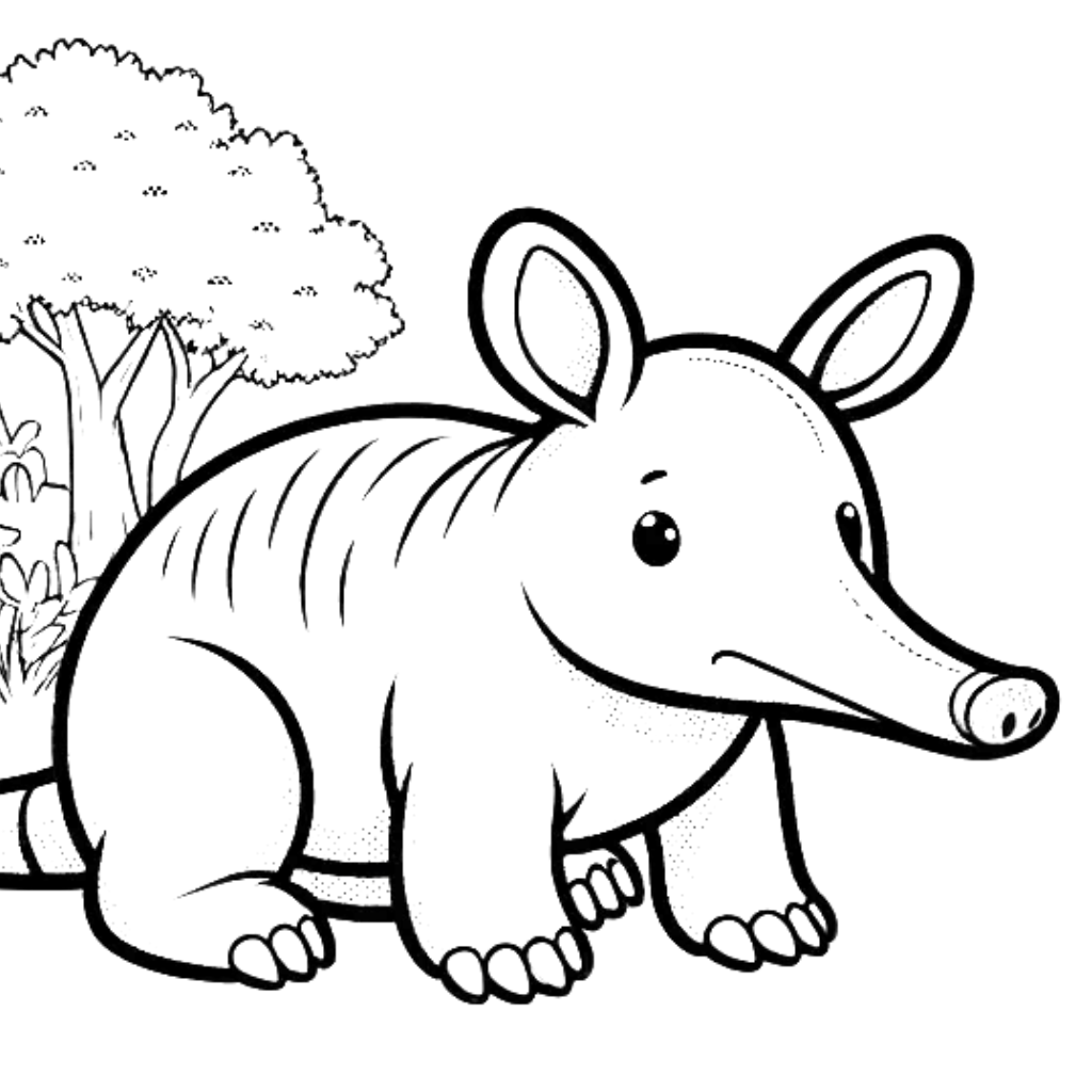 aardvark coloring pages