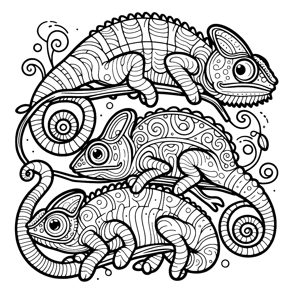 chameleon coloring pages chameleon animal coloring pages free coloring pages