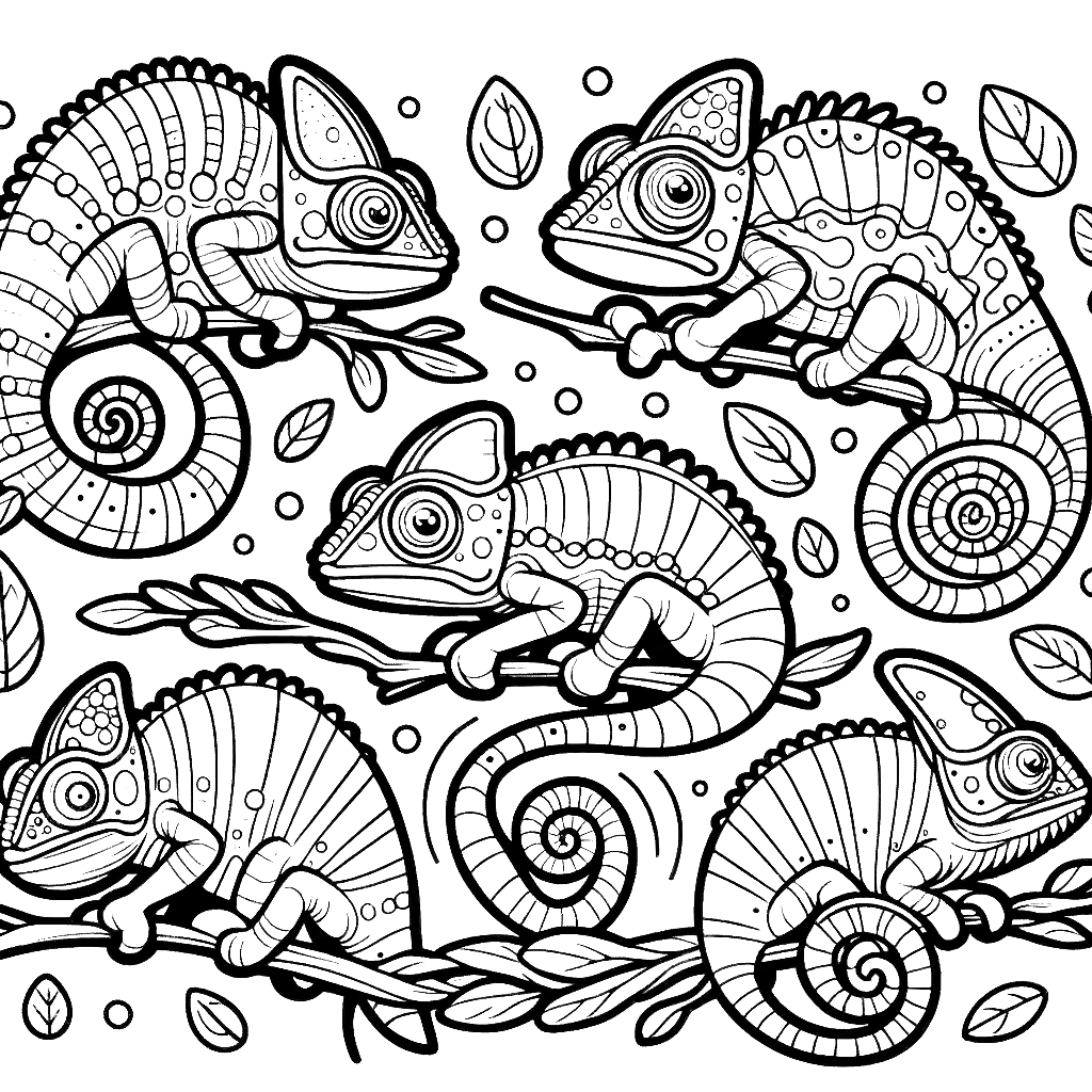 chameleon coloring pages chameleon animal coloring pages free coloring pages