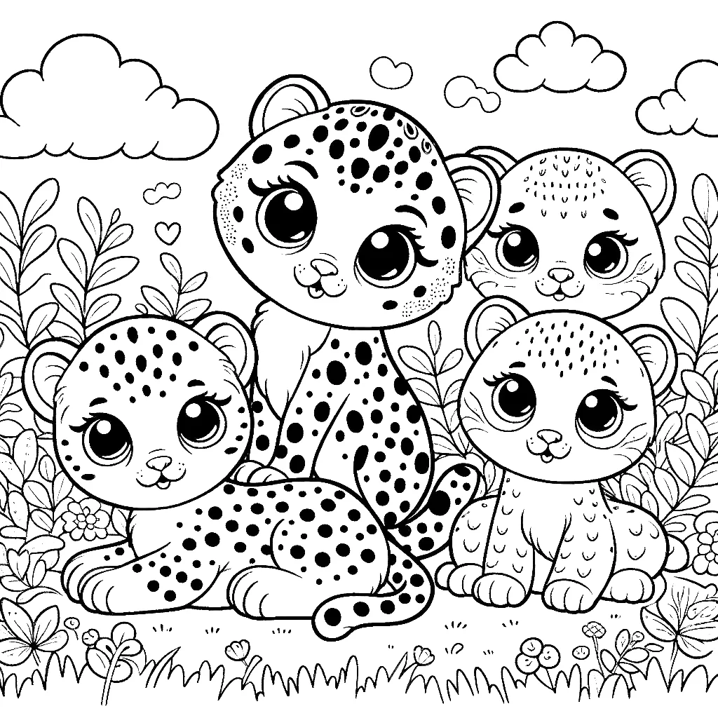 cheetah coloring pages cute cheetah coloring pages animal coloring pages cheetah cubs coloring page free coloring pages
