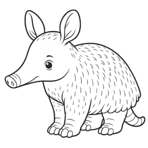 Aardvark coloring pages