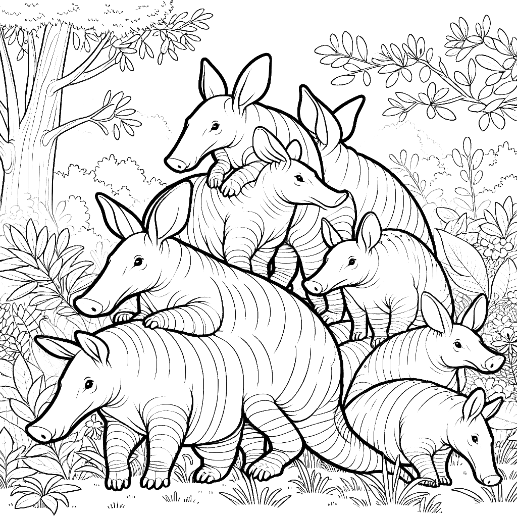 Aardvark coloring pages