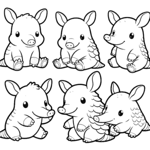 Aardvark coloring pages