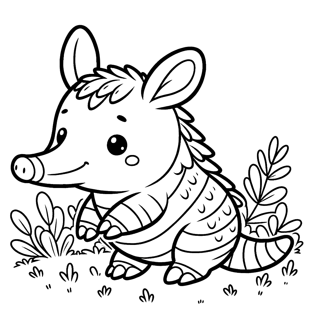 Aardvark coloring pages