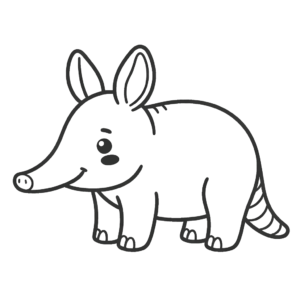 Aardvark coloring pages