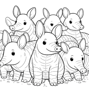 Aardvark coloring pages