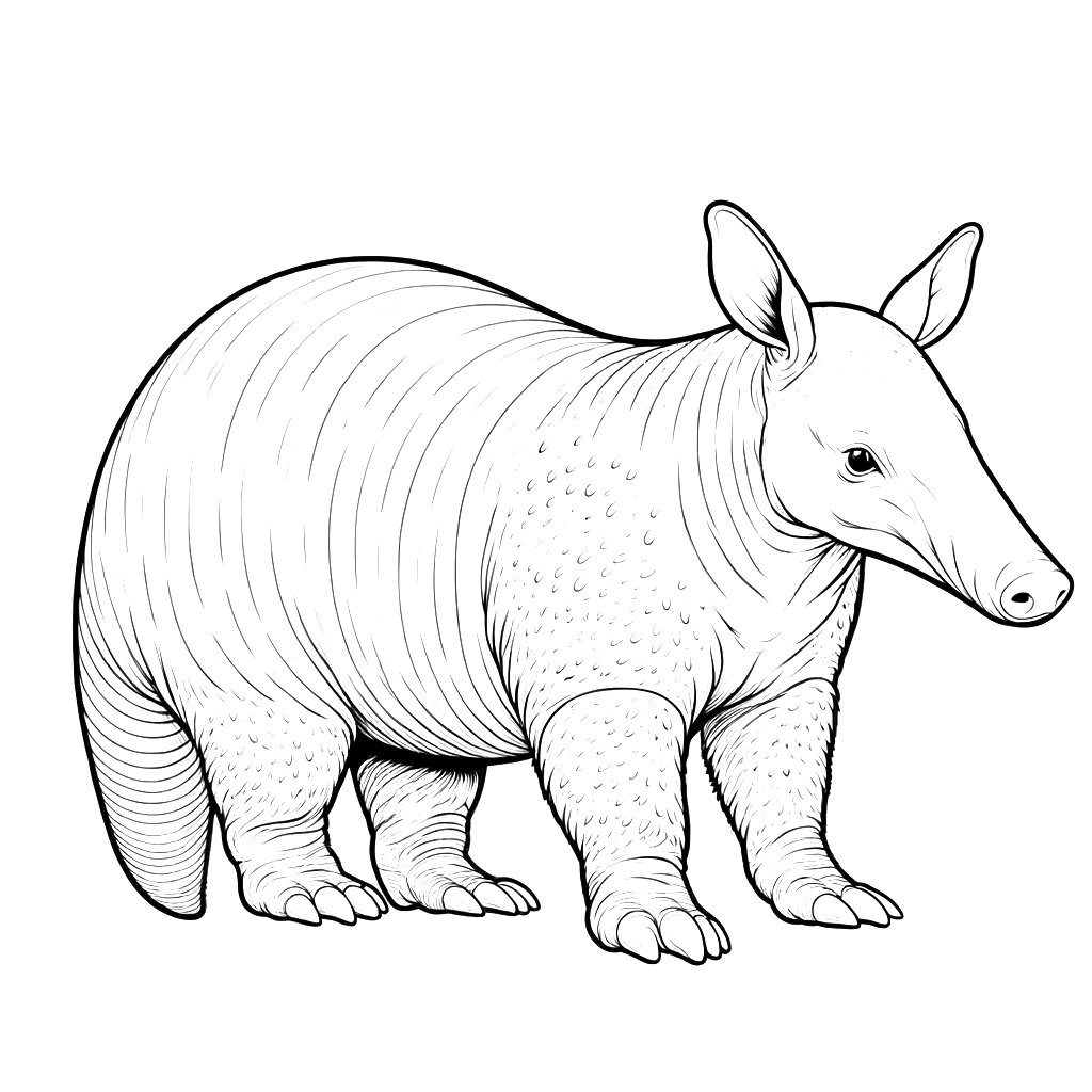 Aardvark coloring pages