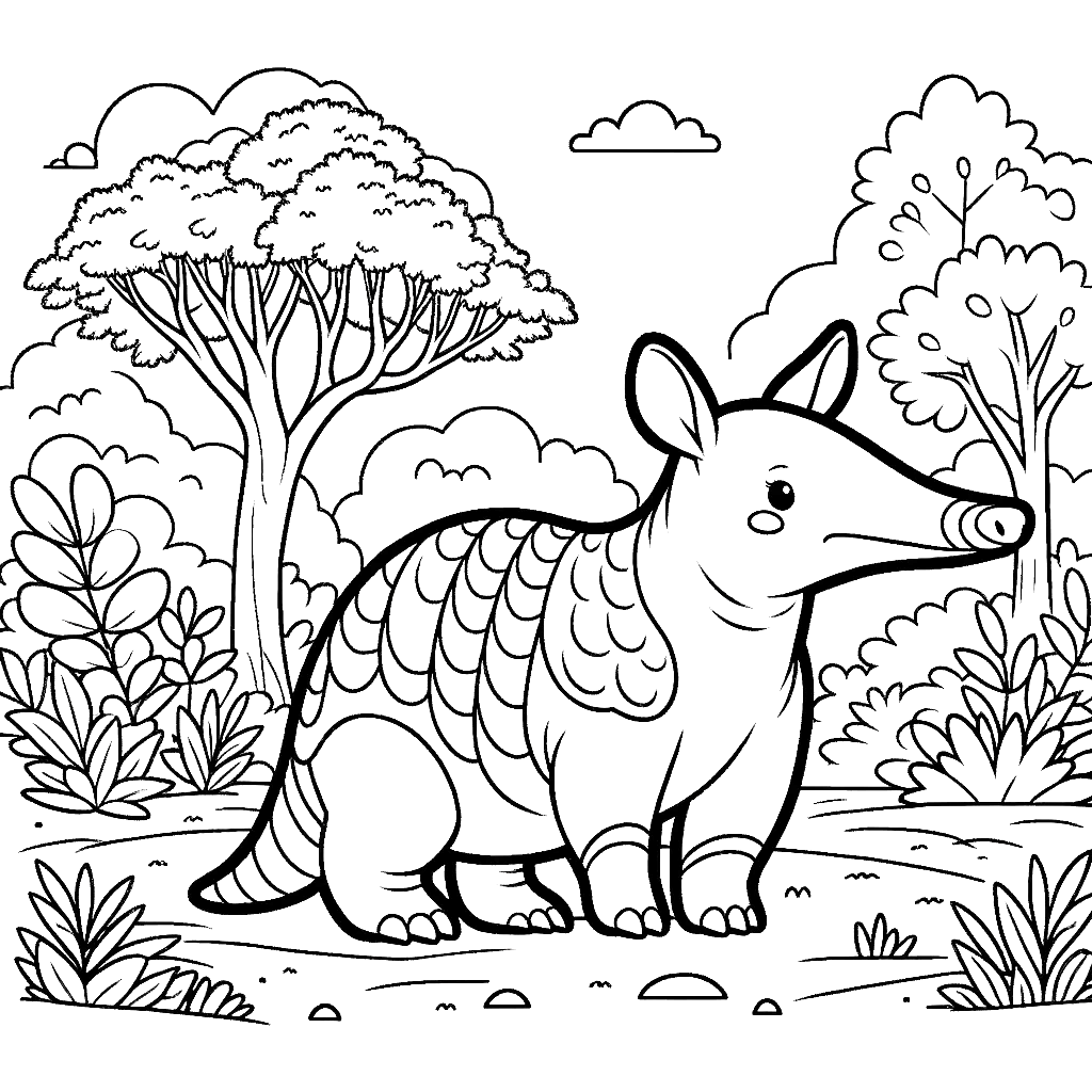 Aardvark coloring pages