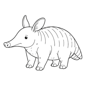 Aardvark coloring pages