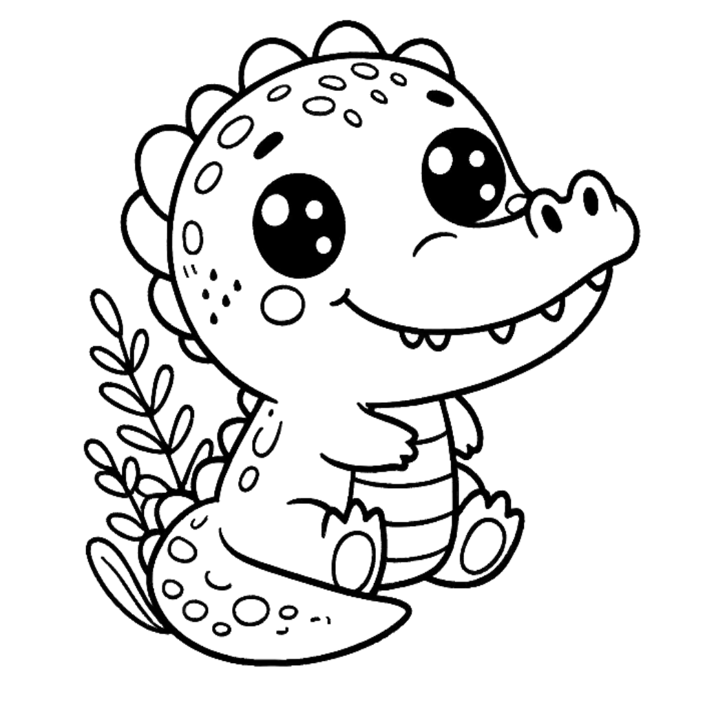 alligator free coloring pages