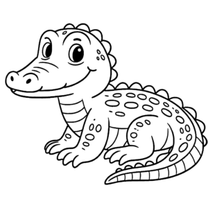 alligator free coloring pages