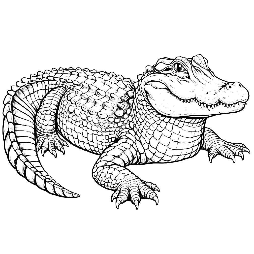 alligator coloring pages