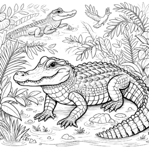 alligator coloring pages