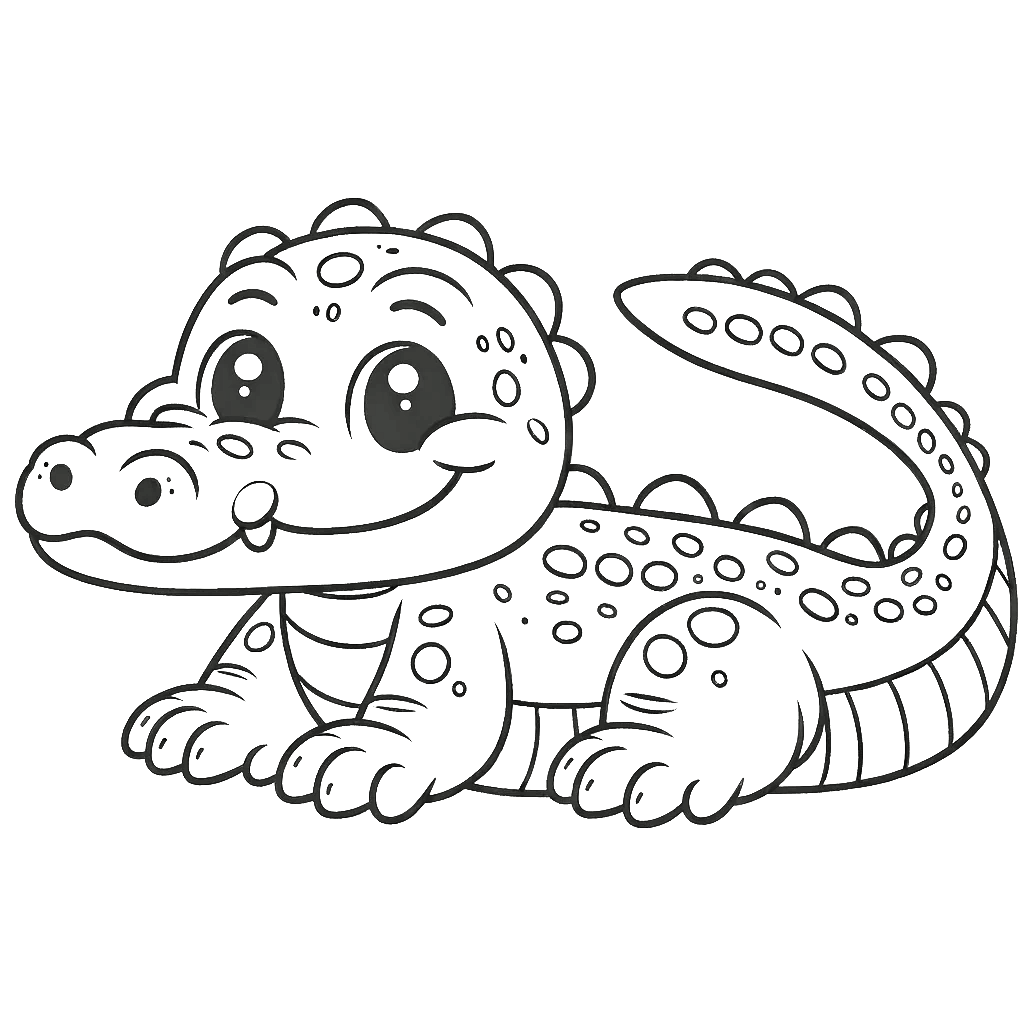 alligator free coloring pages