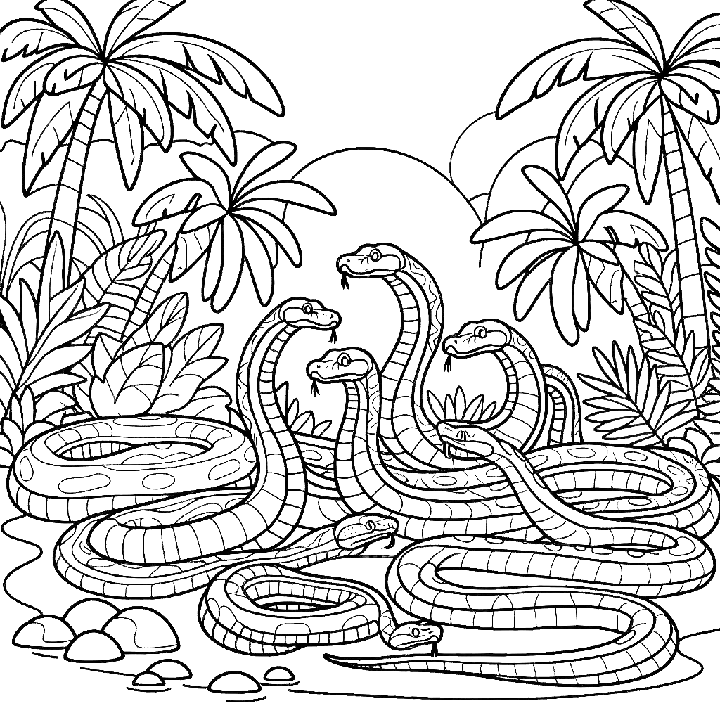 anaconda coloring pages snake coloring pages free coloring pages