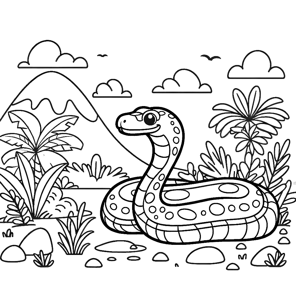 anaconda coloring pages snake coloring pages free coloring pages