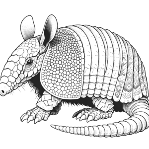 armadillo coloring pages animal free coloring pages