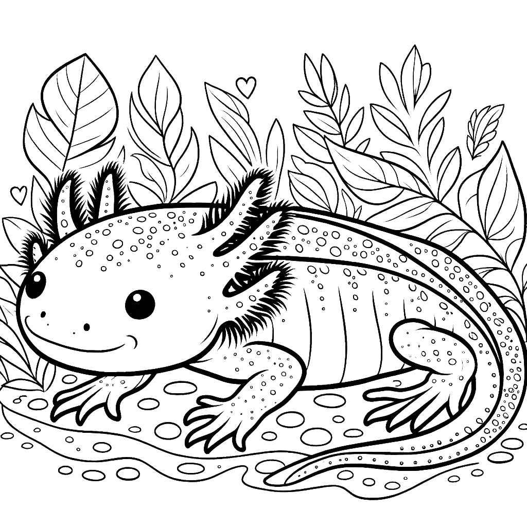 axolotl coloring pages axolotl animal coloring pages free coloring pages