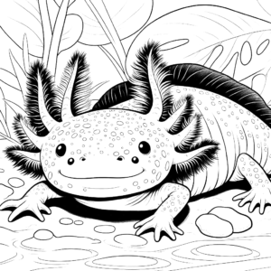 axolotl coloring pages axolotl animal coloring pages free coloring pages