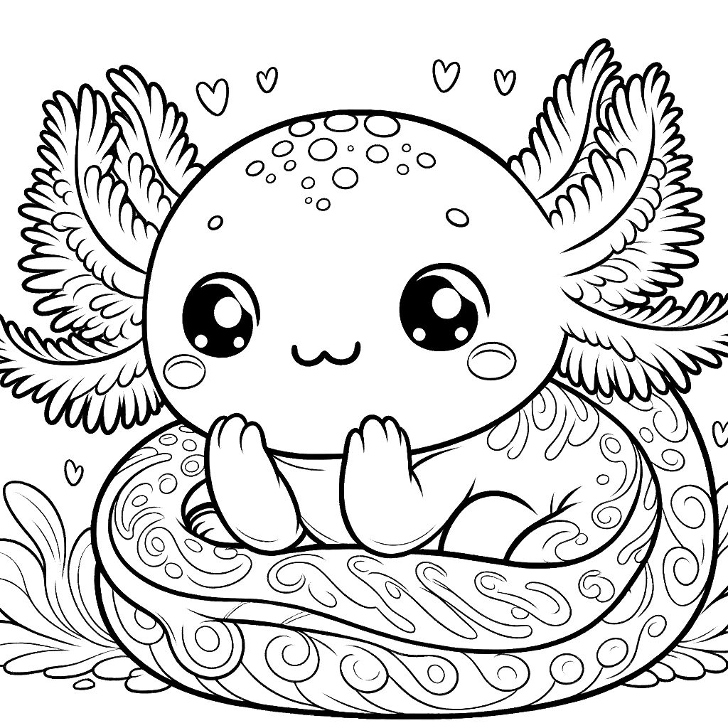 axolotl coloring pages axolotl animal coloring pages free coloring pages