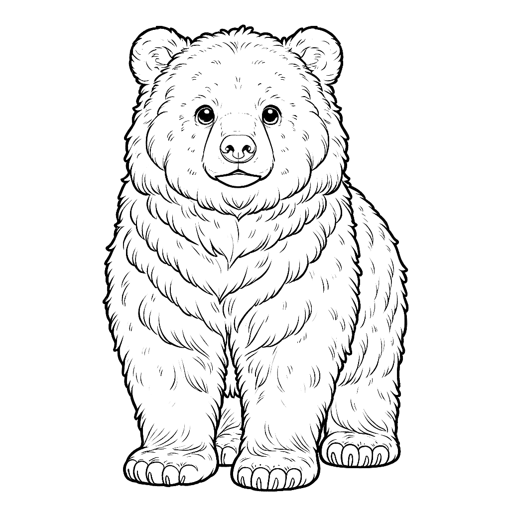 bear coloring pages grizzly bear animal coloring pages free coloring pages