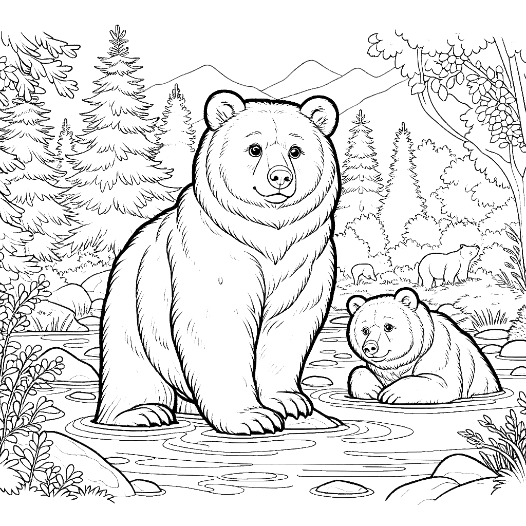 Colouring Sheets Bears Colouring Sheets Bears