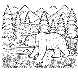 bear coloring pages grizzly bear animal coloring pages free coloring pages