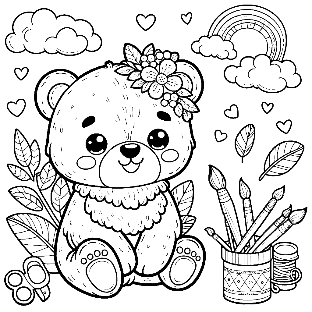 bear coloring pages grizzly bear animal coloring pages free coloring pages