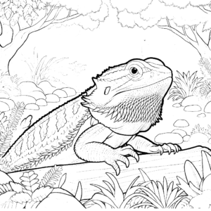 bearded dragon coloring pages dragon animal coloring pages free coloring pages