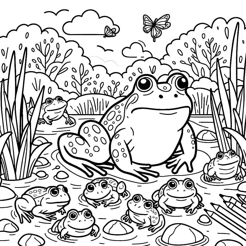 bullfrog coloring pages frog animal coloring pages free coloring pages frogs