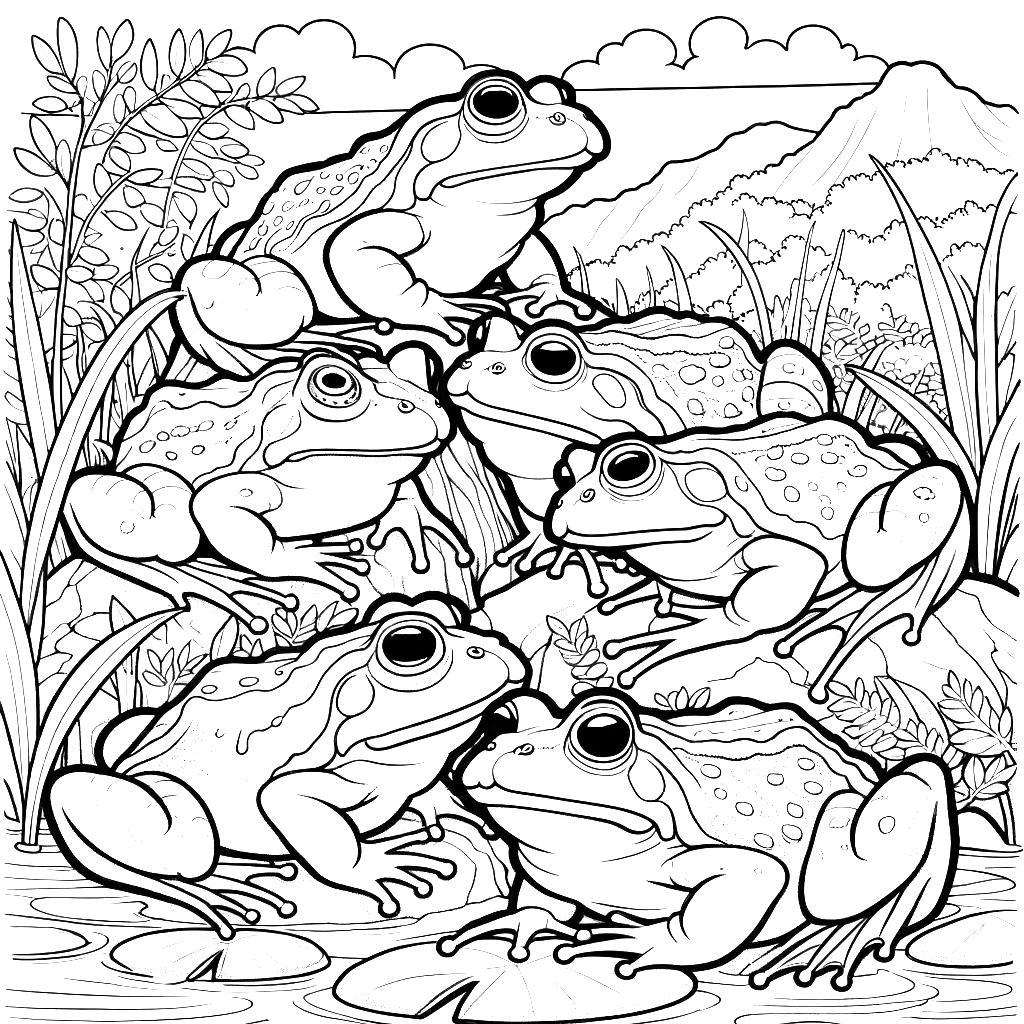 bullfrog coloring pages frog animal coloring pages free coloring pages frogs