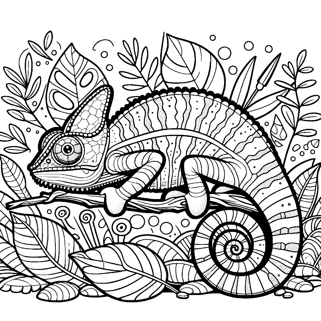 chameleon coloring pages chameleon animal coloring pages free coloring pages