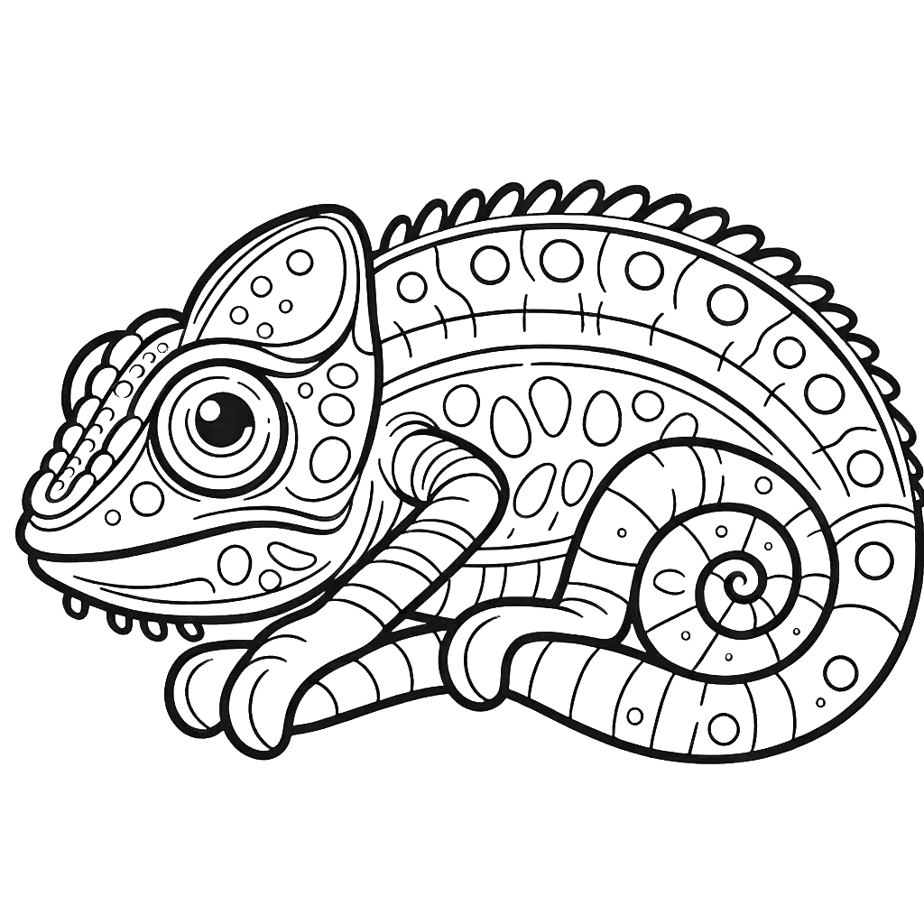 chameleon coloring pages chameleon animal coloring pages free coloring pages