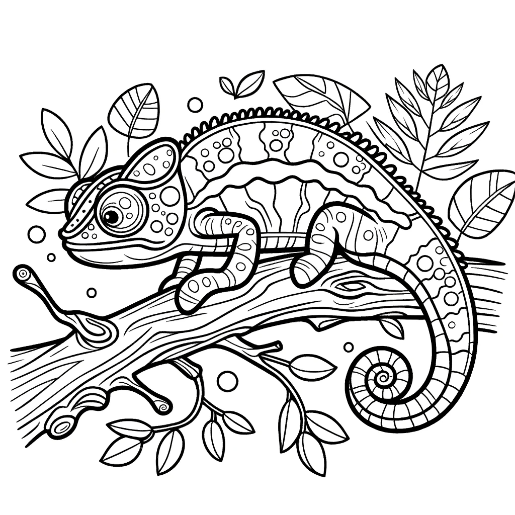 chameleon coloring pages chameleon animal coloring pages free coloring pages