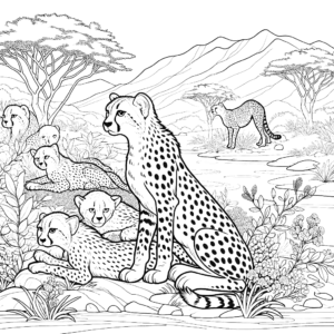 cheetah coloring pages cheetah animal coloring pages free coloring pages