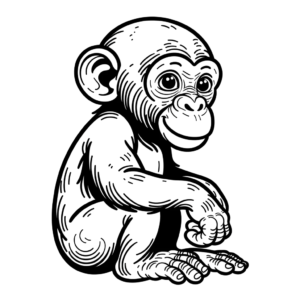 cute chimpanzee coloring pages cutest chimpanzee coloring pages chimpanzee animal coloring pages baby chimpanzee free coloring pages chimpanzee coloring pages chimp coloring pages