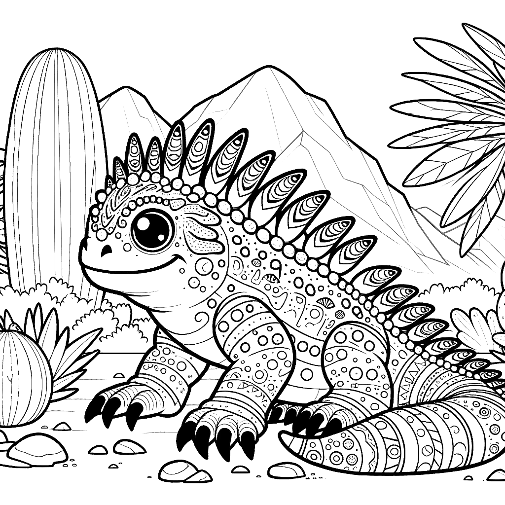 Gila Monster Coloring Pages 24 - Coloring Pages Gem