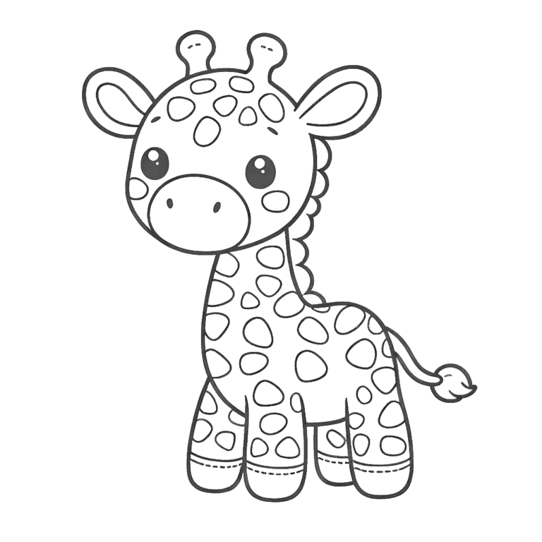 Giraffe Coloring Pages 33 - Coloring Pages Gem