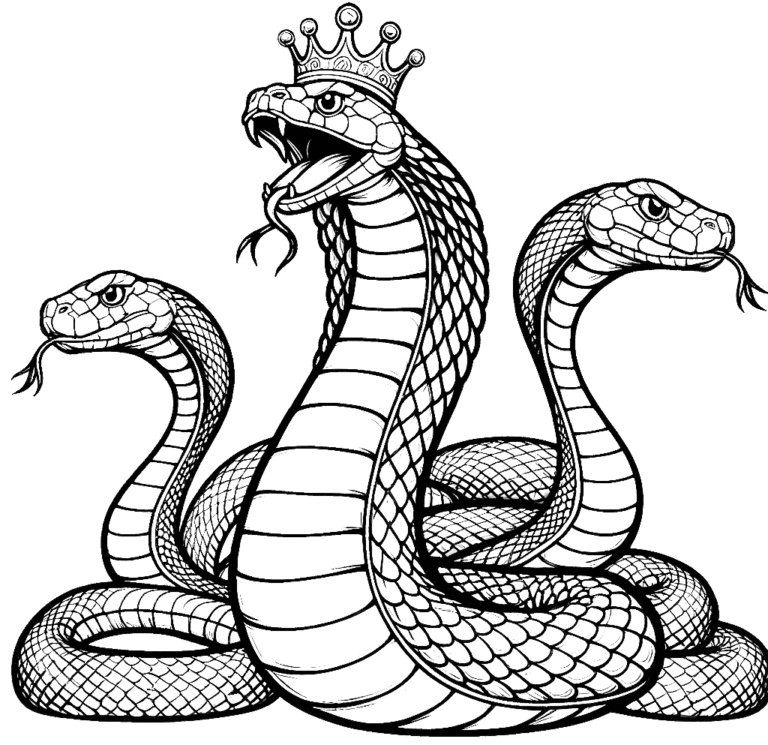 King Cobra Coloring Pages 27 - Coloring Pages Gem