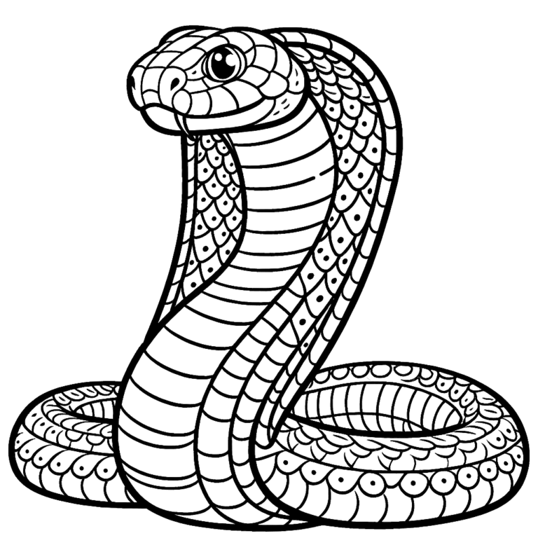 King Cobra Coloring Pages 36 - Coloring Pages Gem