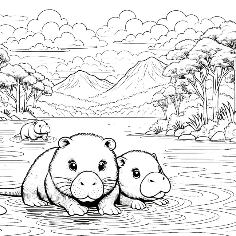 Platypus Coloring Pages 32 - Coloring Pages Gem