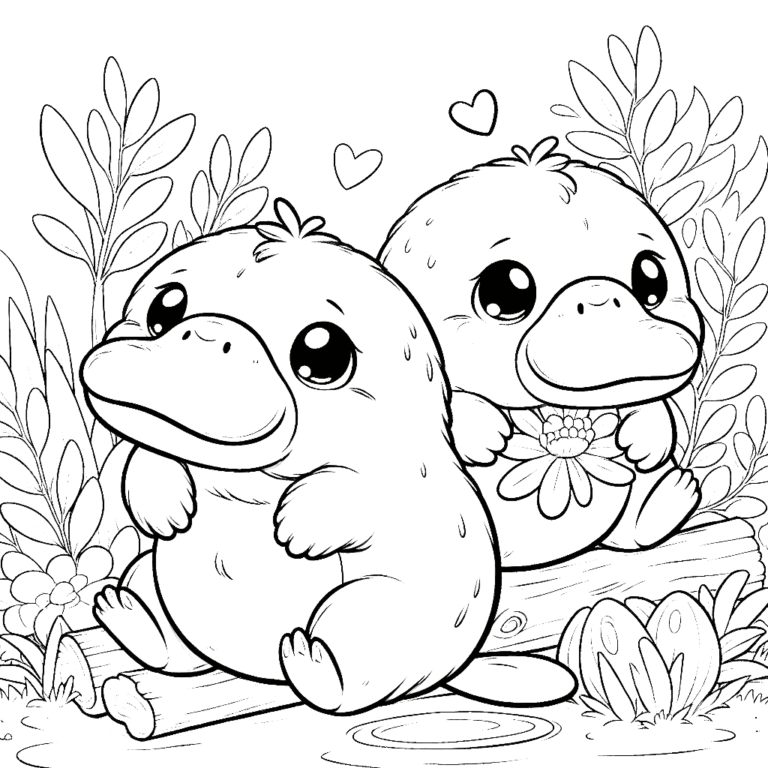 Platypus Coloring Pages 32 - Coloring Pages Gem