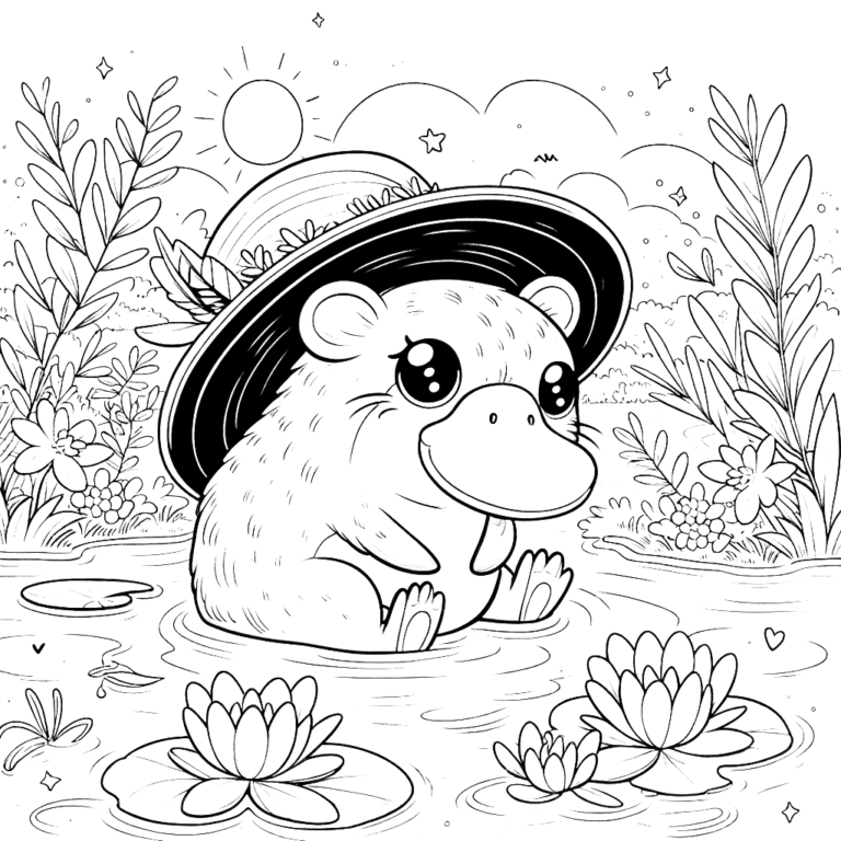 Platypus Coloring Pages 32 - Coloring Pages Gem