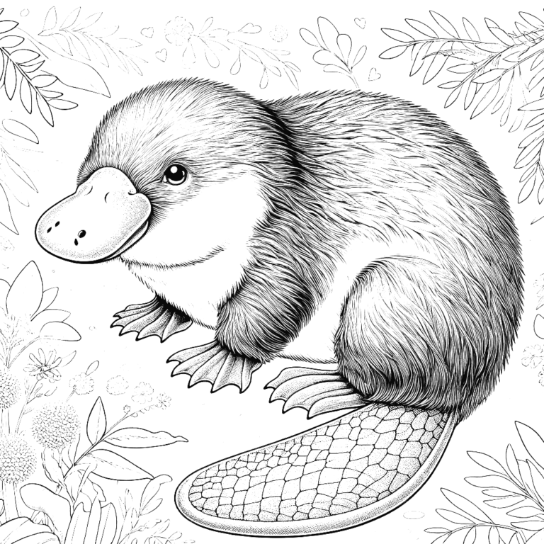 Platypus Coloring Pages 32 - Coloring Pages Gem