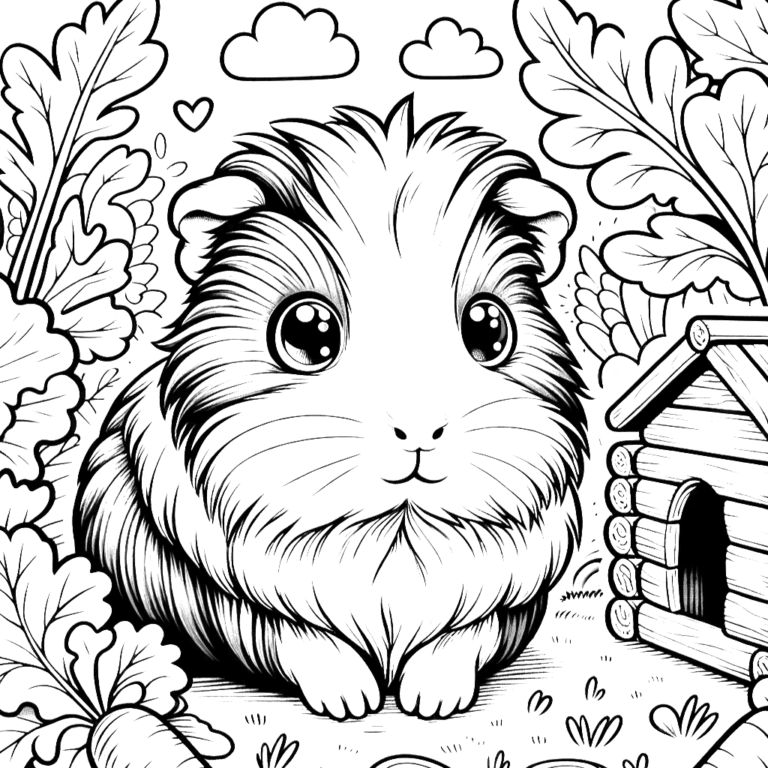 Guinea Pig Coloring Pages 5 Coloring Pages Gem