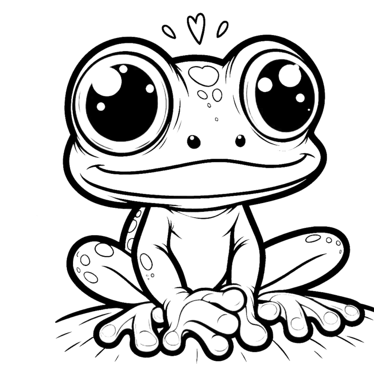 Red Eyed Tree Frog Coloring Pages 5 - Coloring Pages Gem