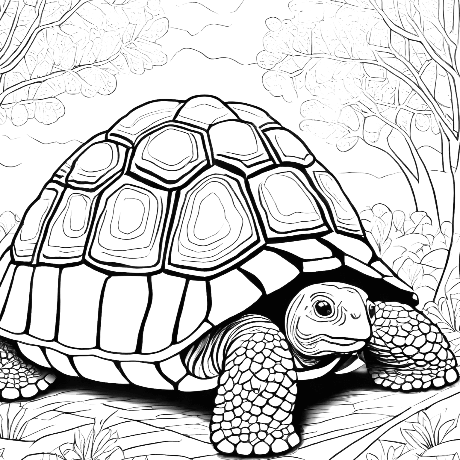 Tortoise Coloring Pages 43 - Coloring Pages Gem
