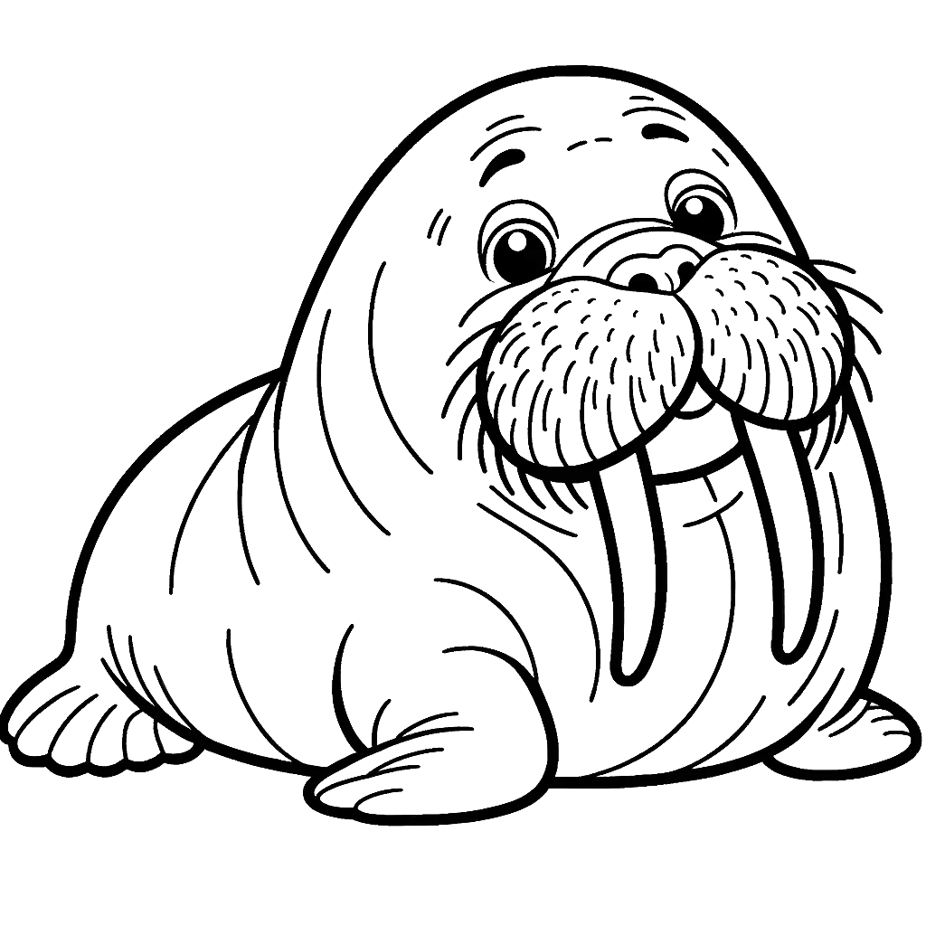 Walrus Coloring Pages 10 - Coloring Pages Gem