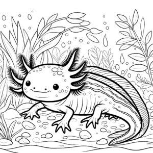 axolotl coloring pages axolotl animal coloring pages free coloring pages